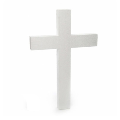 POLYSTYRENE CROSS WREATH LARGE 0.760Mtr [2.5FT]