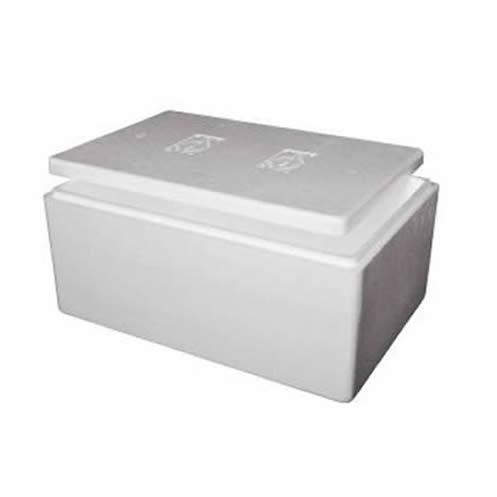 POLYSTYRENE EZKY BOX 15kg ML-100 MEDIUM WITH LID- 600 x 425 x 250mm